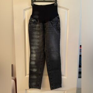 Old Navy Black Maternity Boyfriend Jeans - Size 4L - EUC